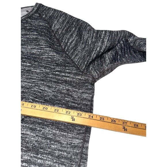 Kirkland Signature XXL Heathered Black/Gray Long Sleeve Crewneck Shirt - Picture 6 of 7